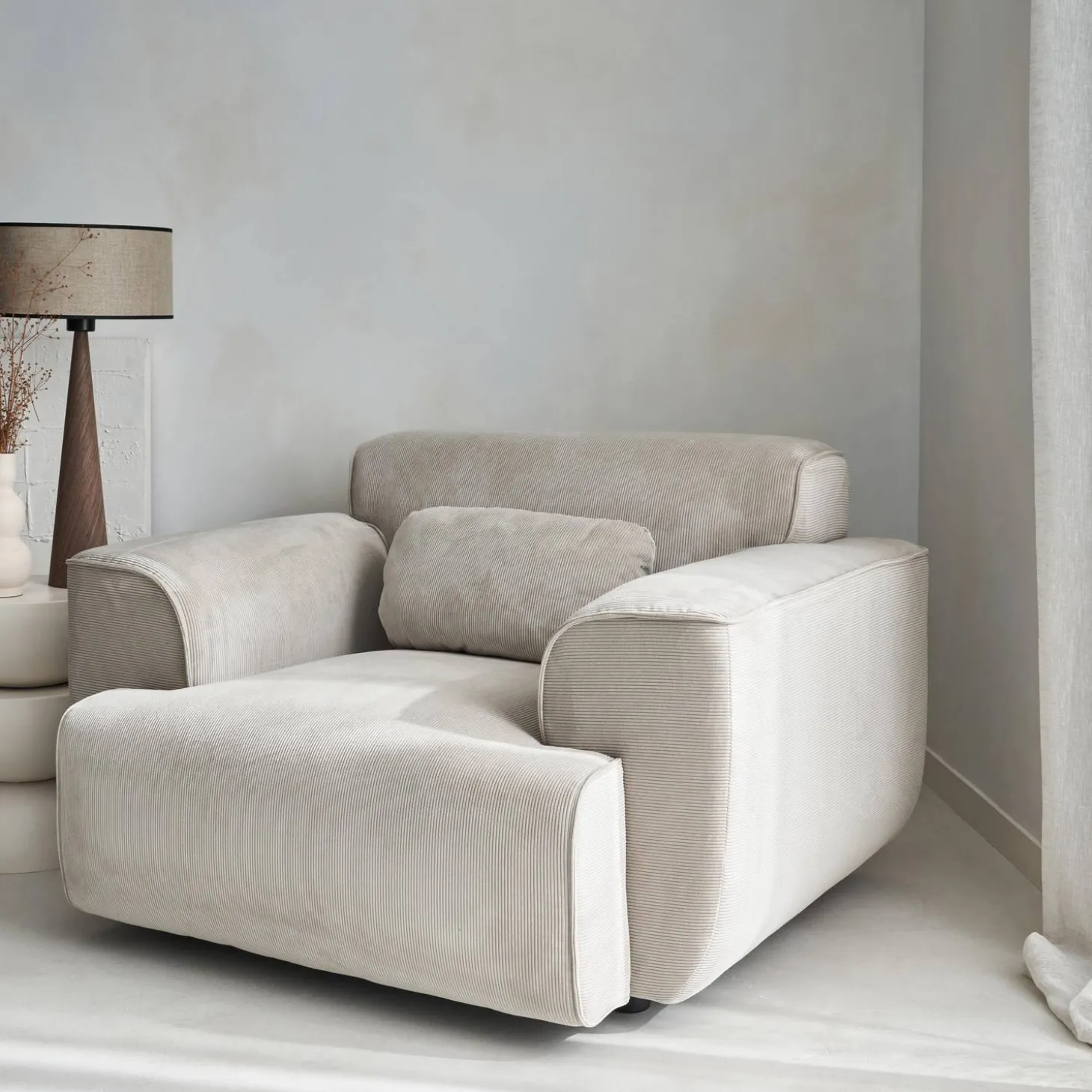 1-zits corduroy fauteuil