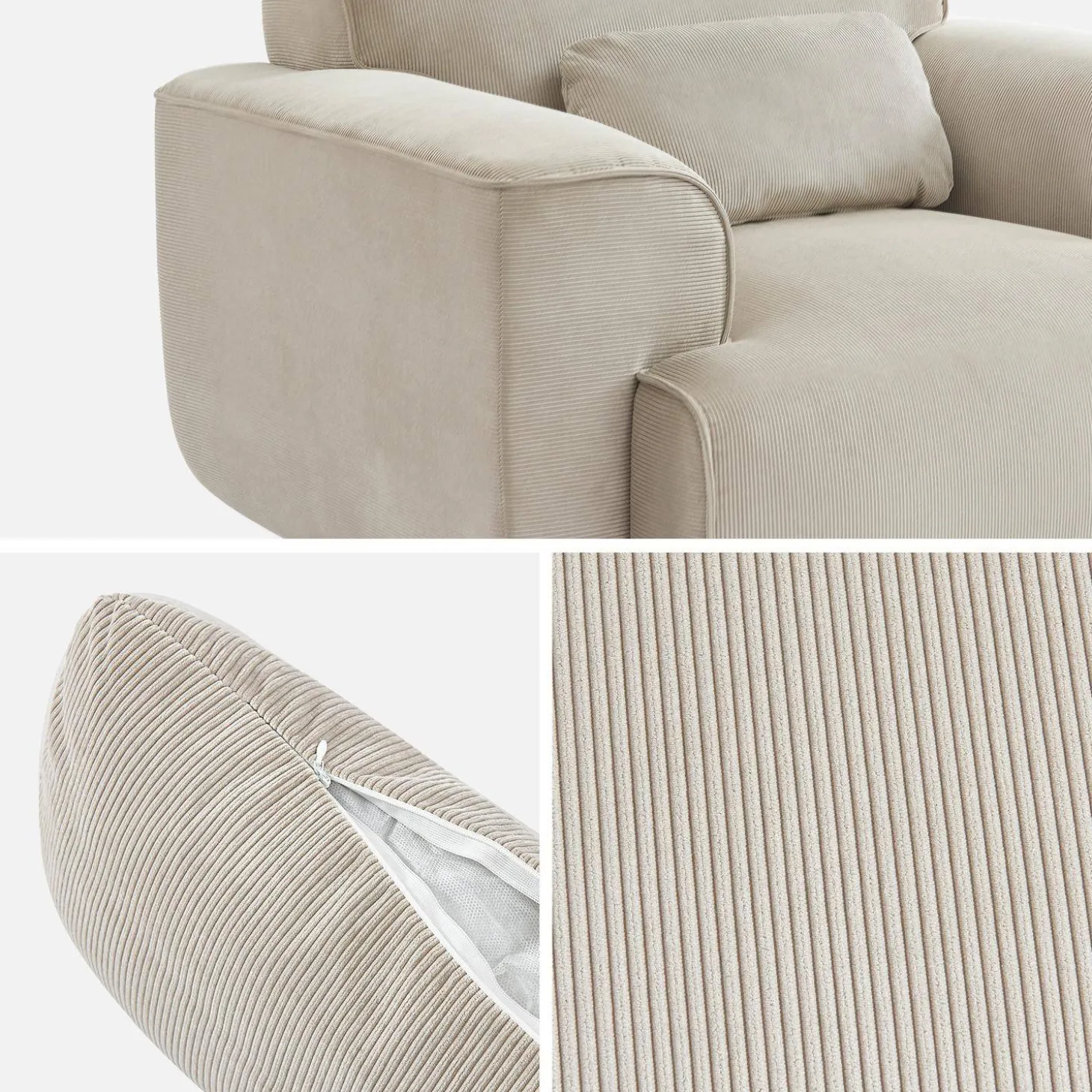 1-zits corduroy fauteuil