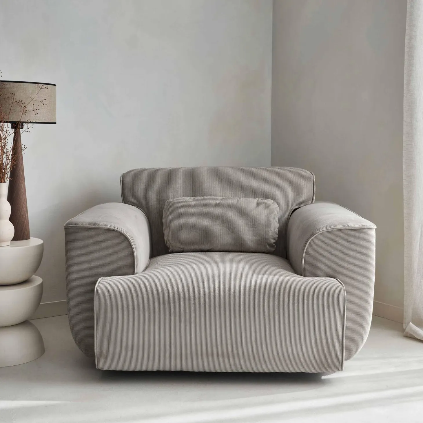 1-zits corduroy fauteuil