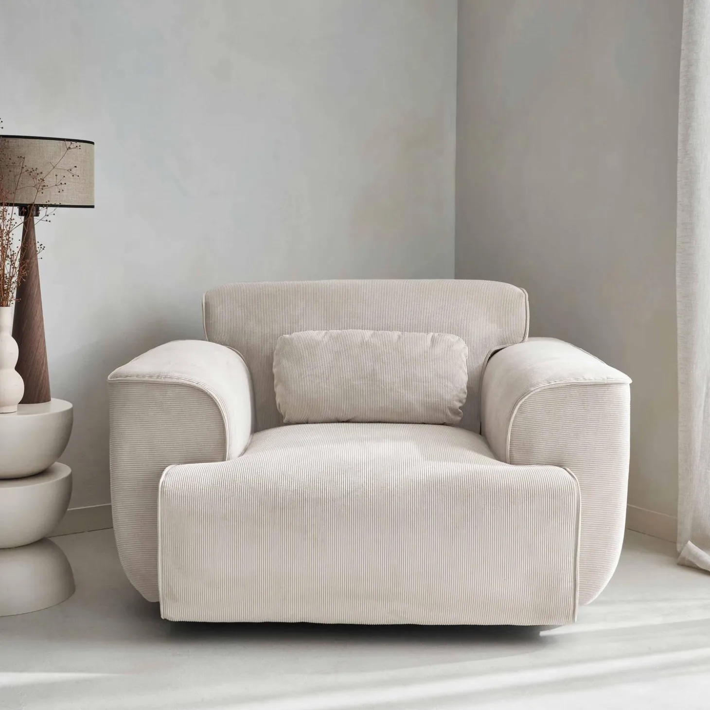 1-zits corduroy fauteuil