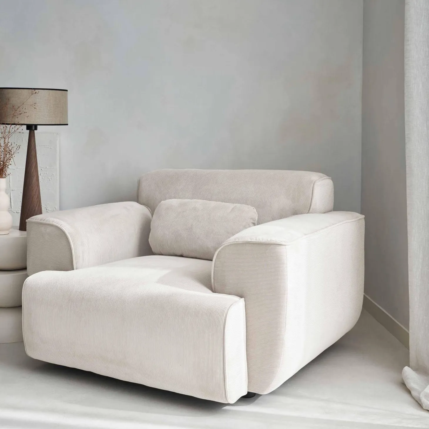 1-zits corduroy fauteuil