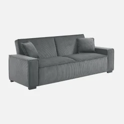3-zits corduroy slaapbank