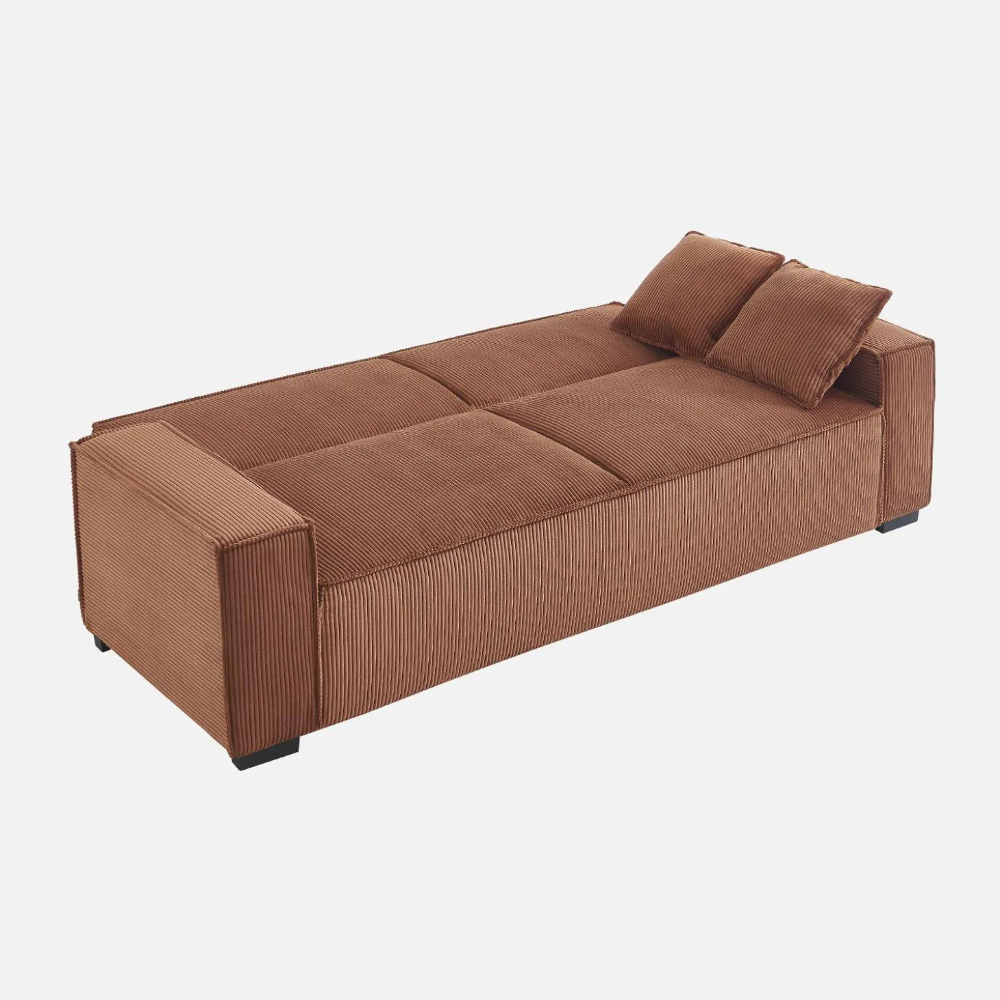 3-zits corduroy slaapbank