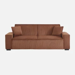 3-zits corduroy slaapbank