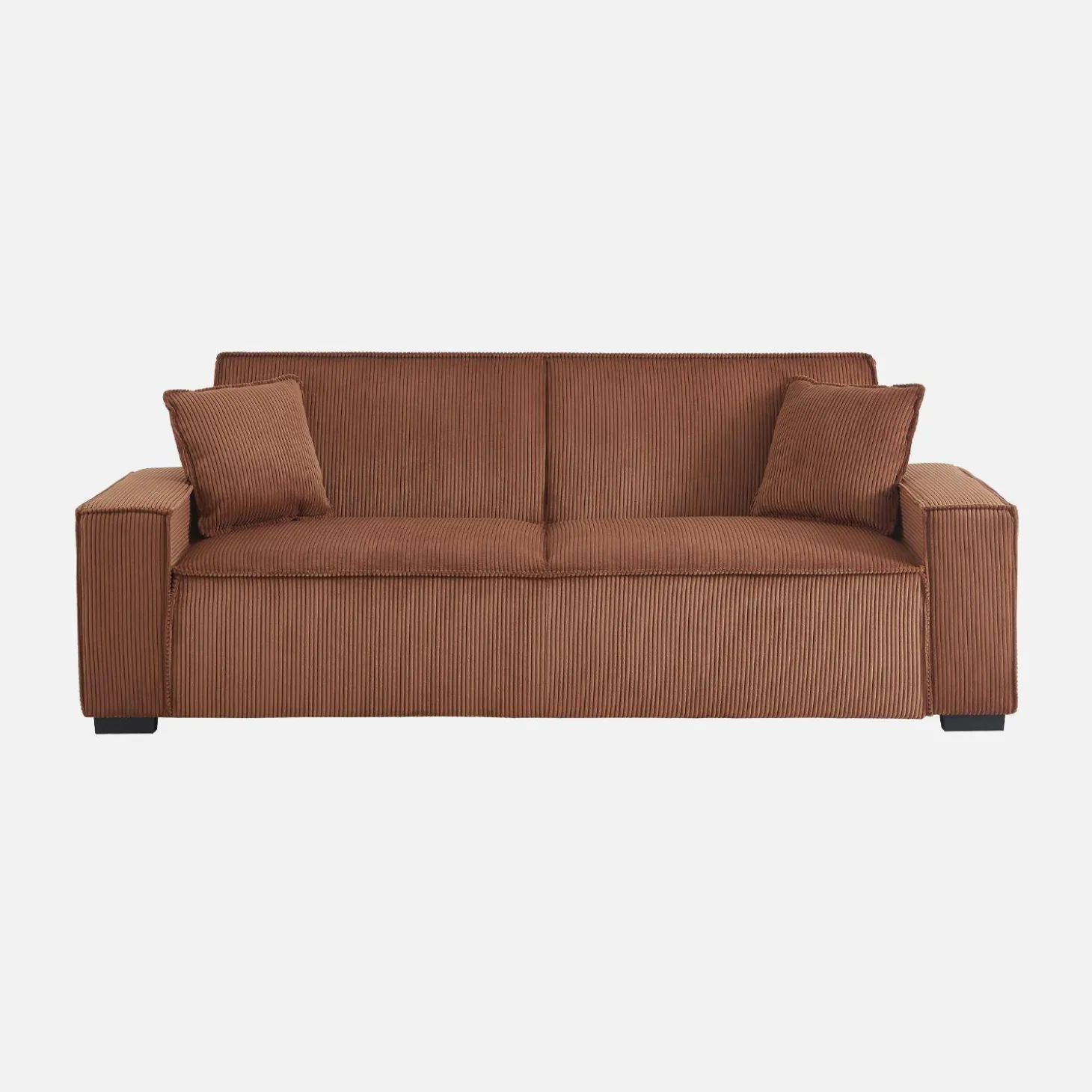 3-zits corduroy slaapbank