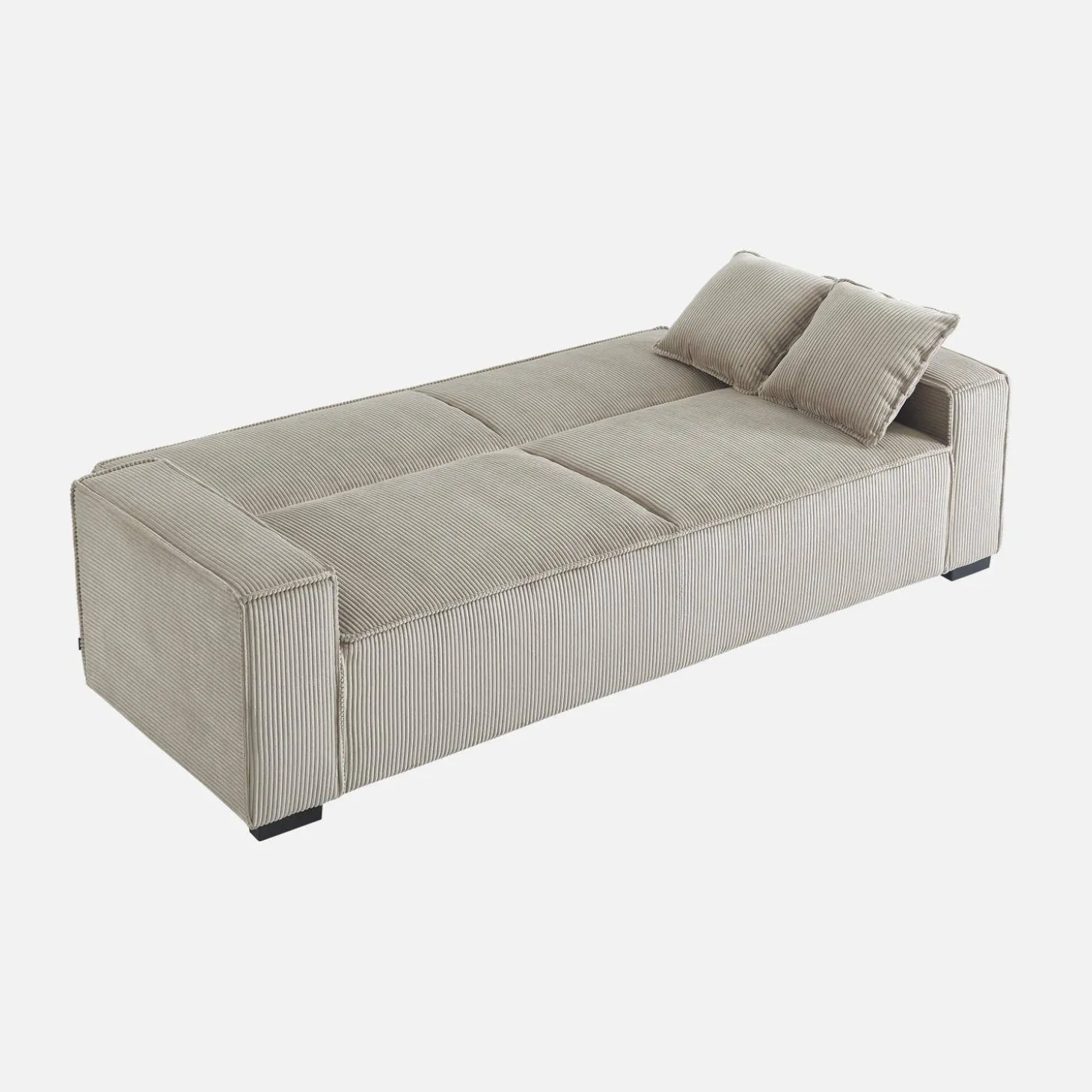 3-zits corduroy slaapbank