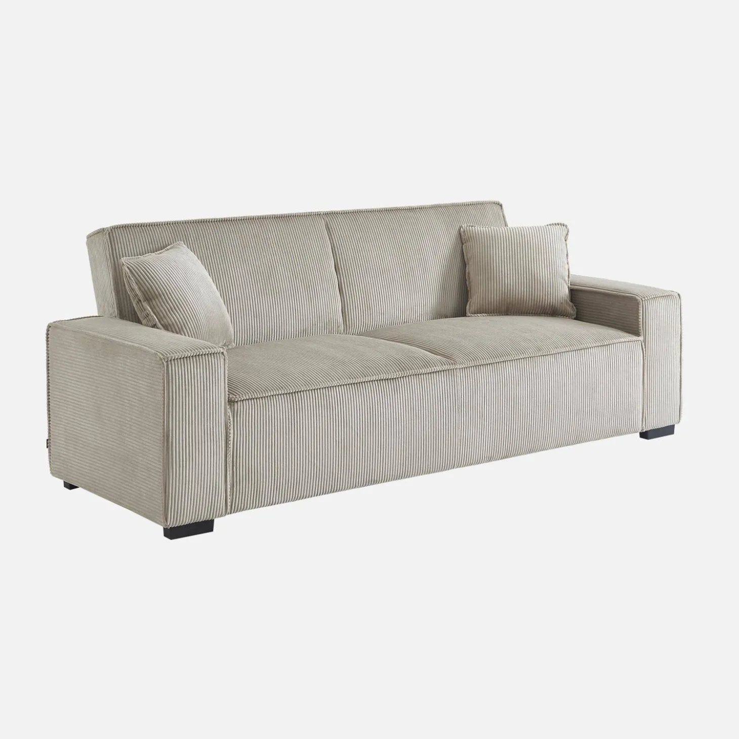 3-zits corduroy slaapbank