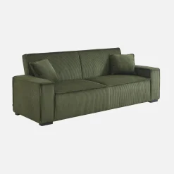 3-zits corduroy slaapbank