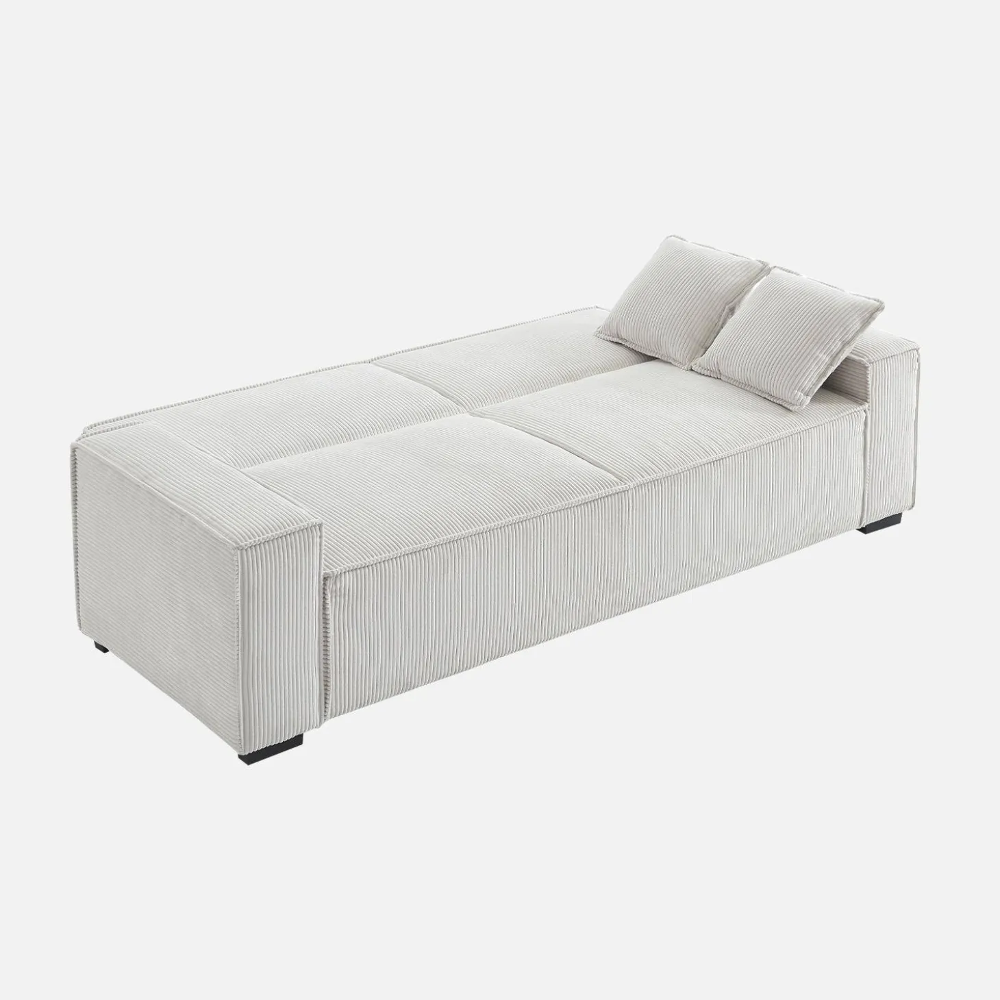 3-zits corduroy slaapbank