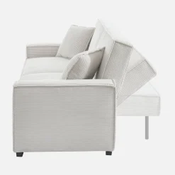 3-zits corduroy slaapbank