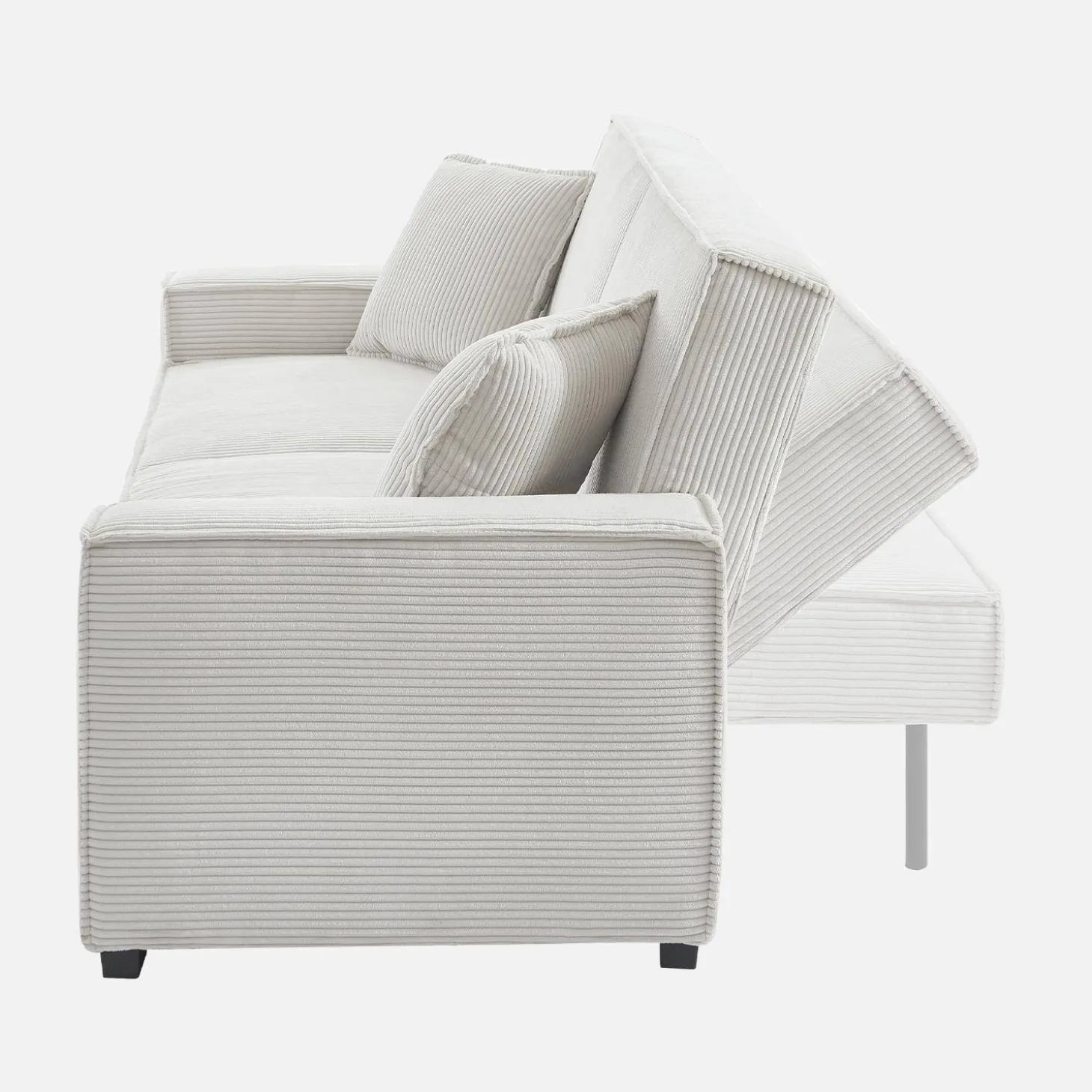 3-zits corduroy slaapbank