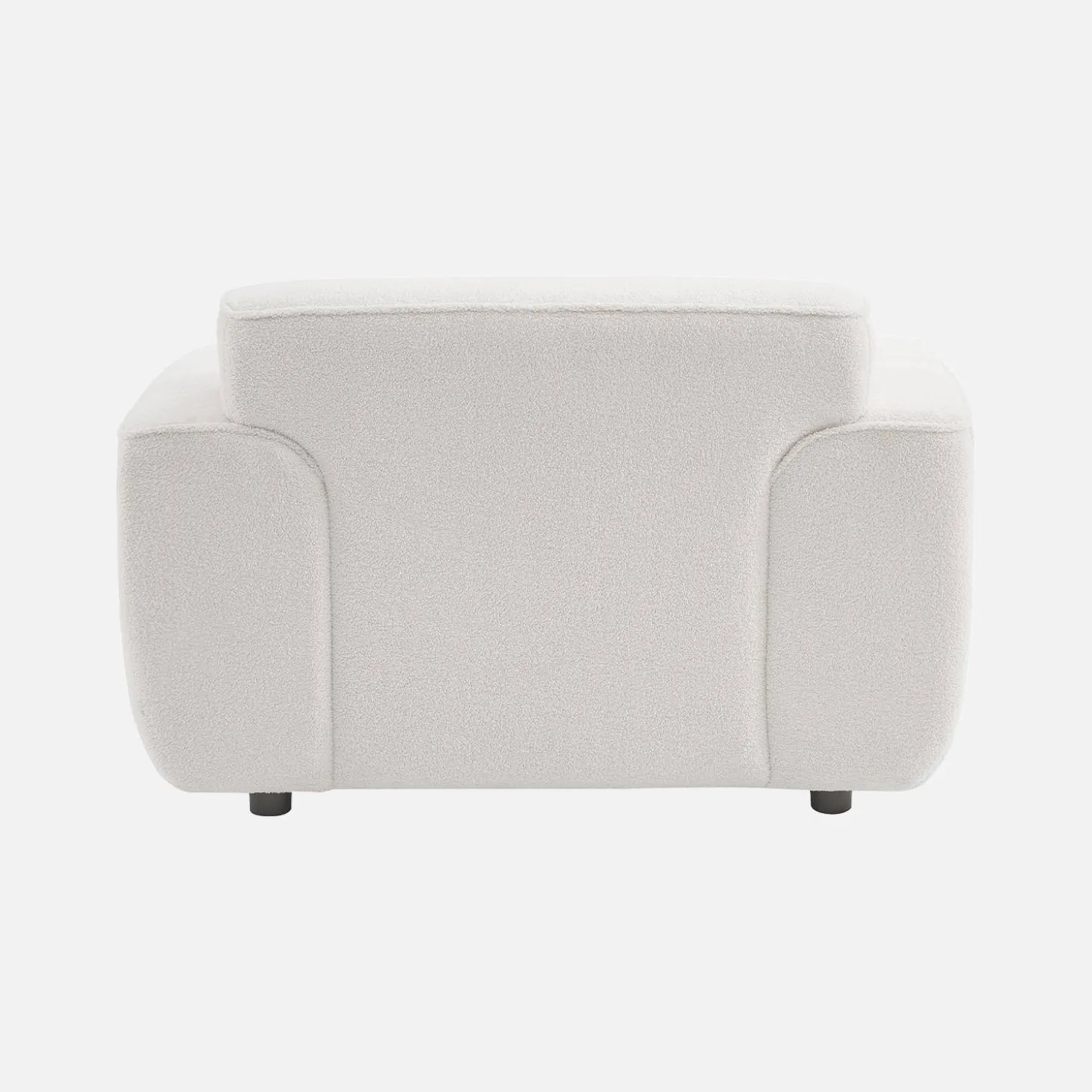 1-zits fauteuil in boucléstof