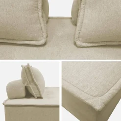 2-zits fauteuils voor gestoffeerde modulair bank (Set van 2)