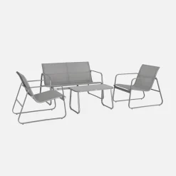 4-zits metalen tuinmeubelset