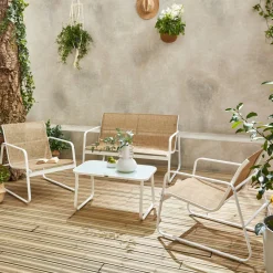 4-zits metalen tuinmeubelset