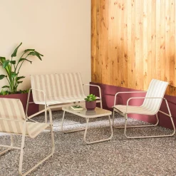 4-zits metalen tuinmeubelset