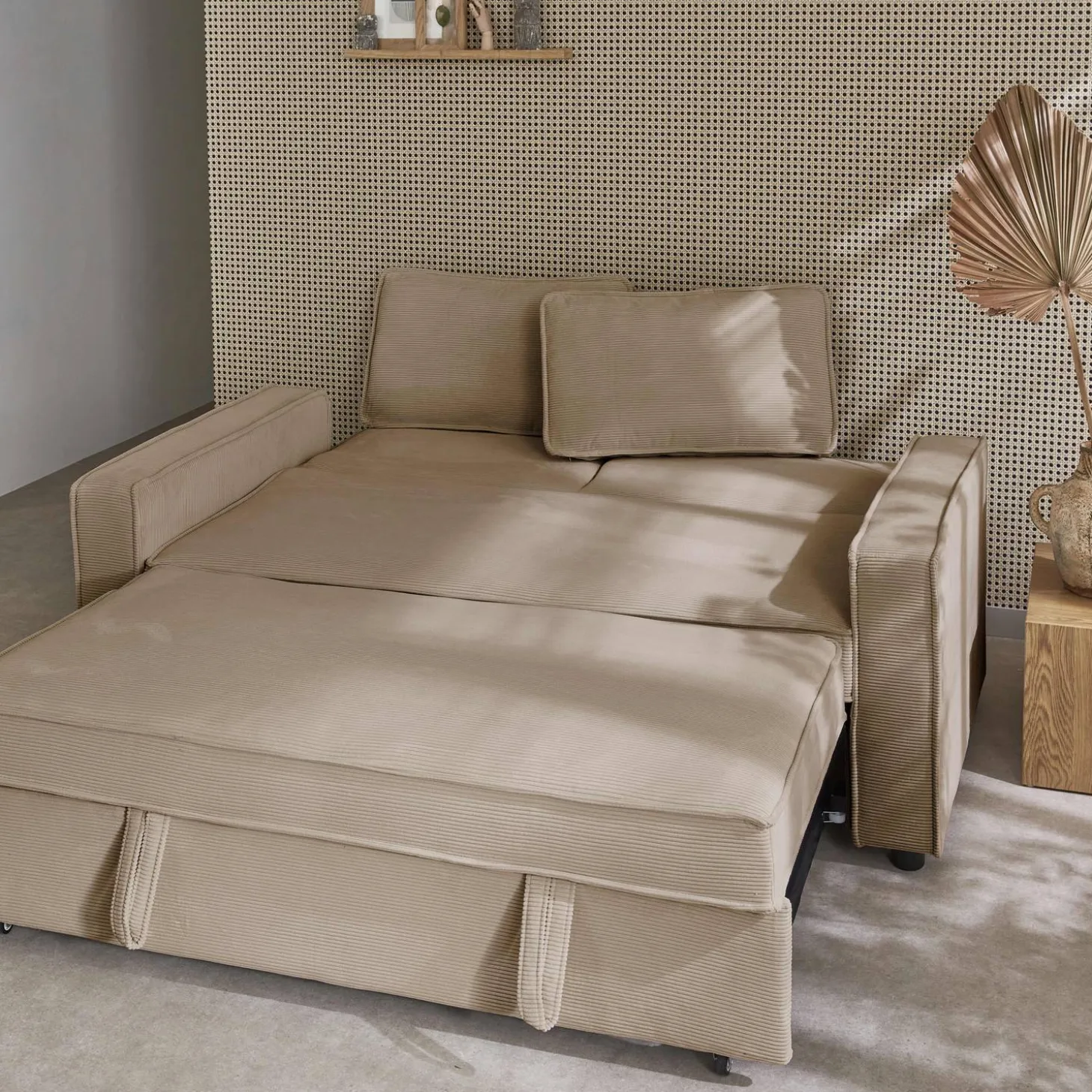 2-zits slaapbank corduroy