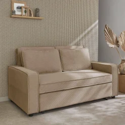 2-zits slaapbank corduroy