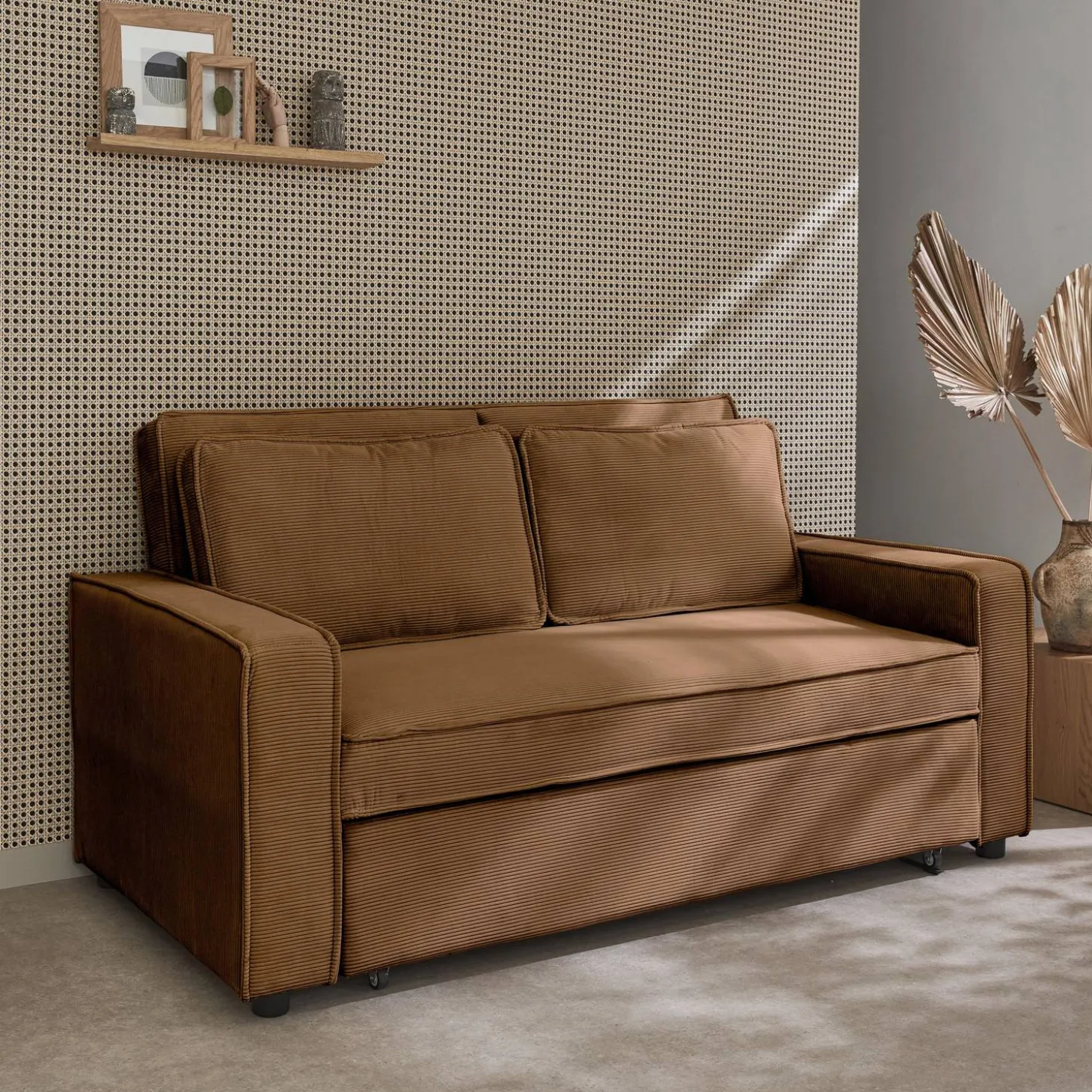2-zits slaapbank corduroy