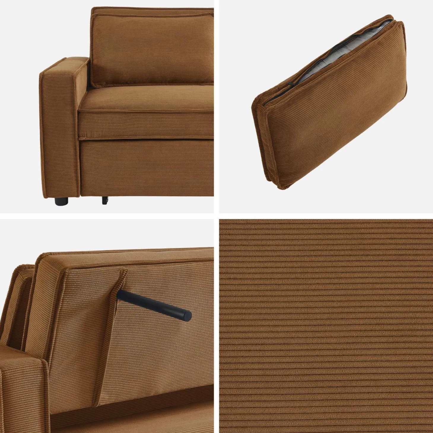 2-zits slaapbank corduroy