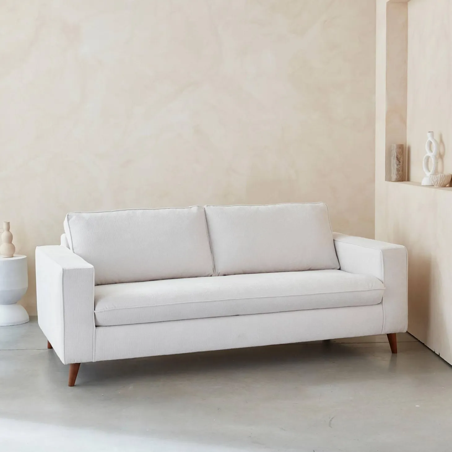 3-zits slaapbank met matras van 12 cm - Made in France