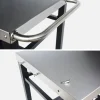 Zwarte roltafel, Colbert, L88xB58xH82,8cm