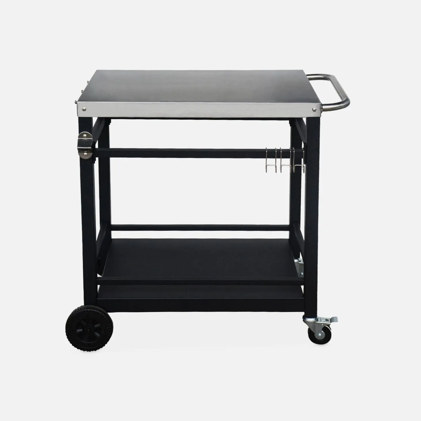 Zwarte roltafel, Colbert, L88xB58xH82,8cm
