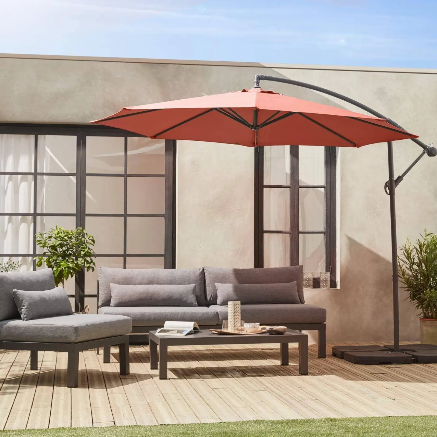 Zweefparasol rond 350cm