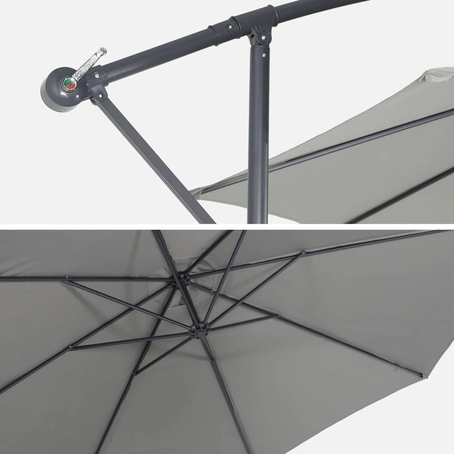 Zweefparasol rond 350cm