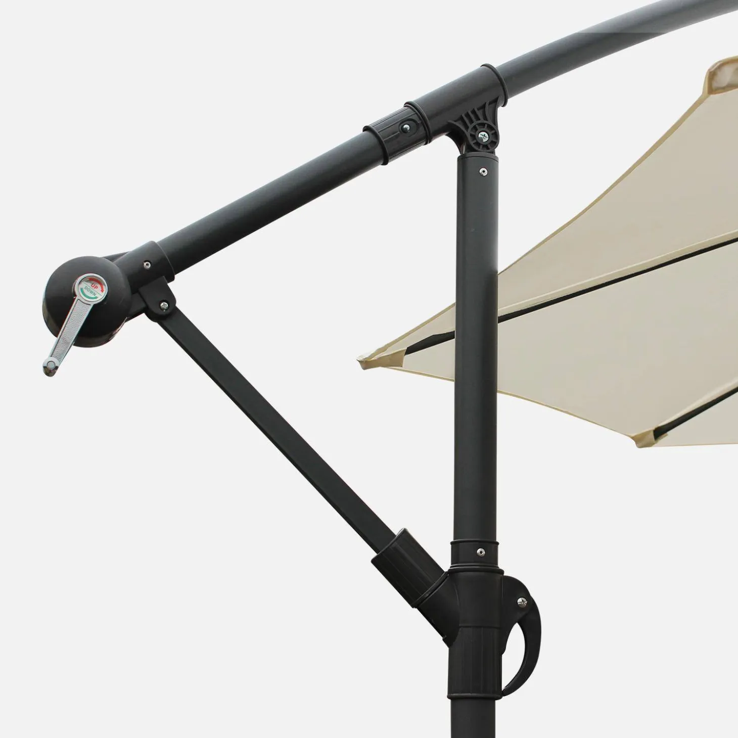 Zweefparasol, rond, Ø300cm