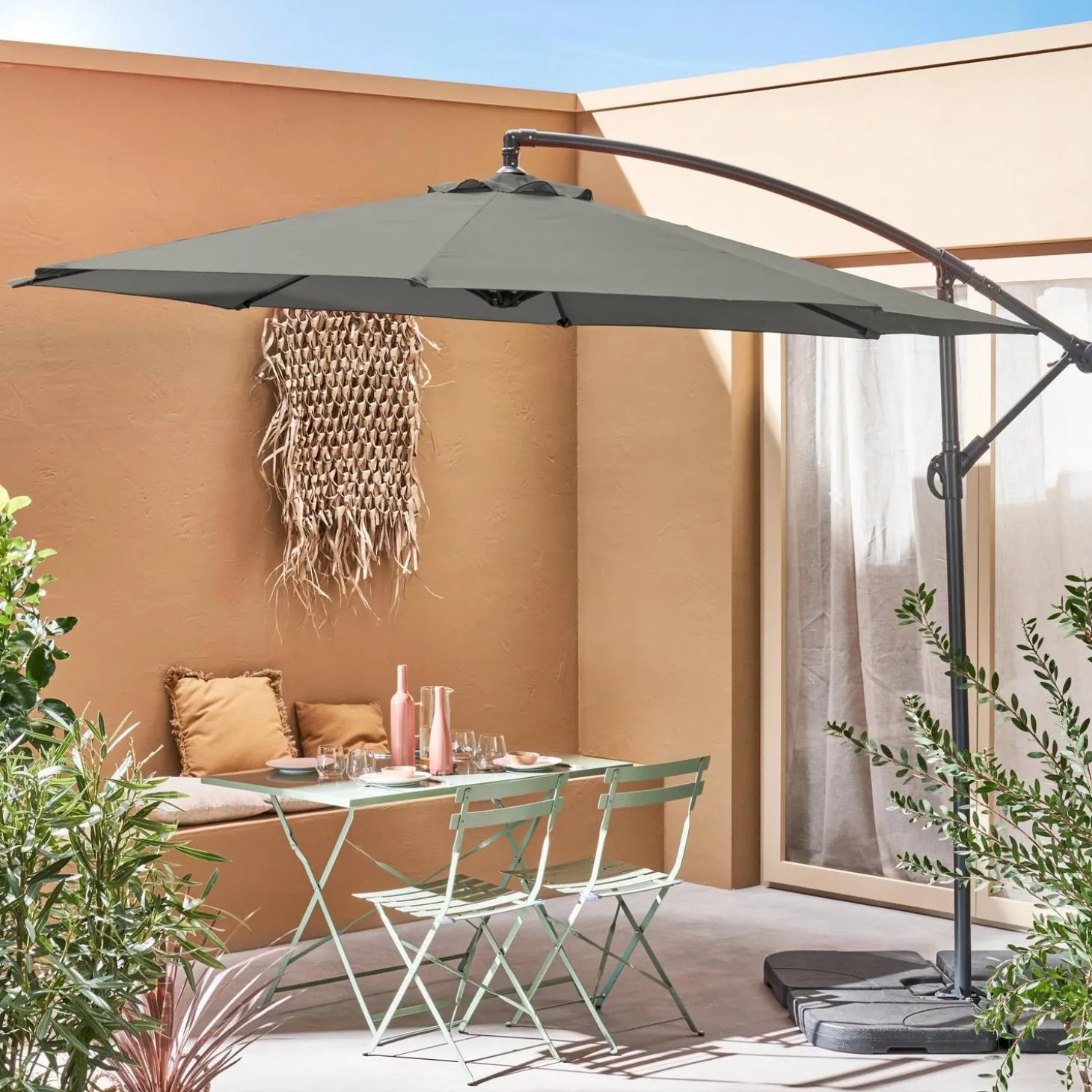 Zweefparasol, rond, Ø300cm