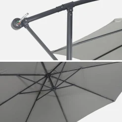 Zweefparasol, rond, Ø300cm