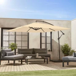 Zweefparasol vierkant 3x3m