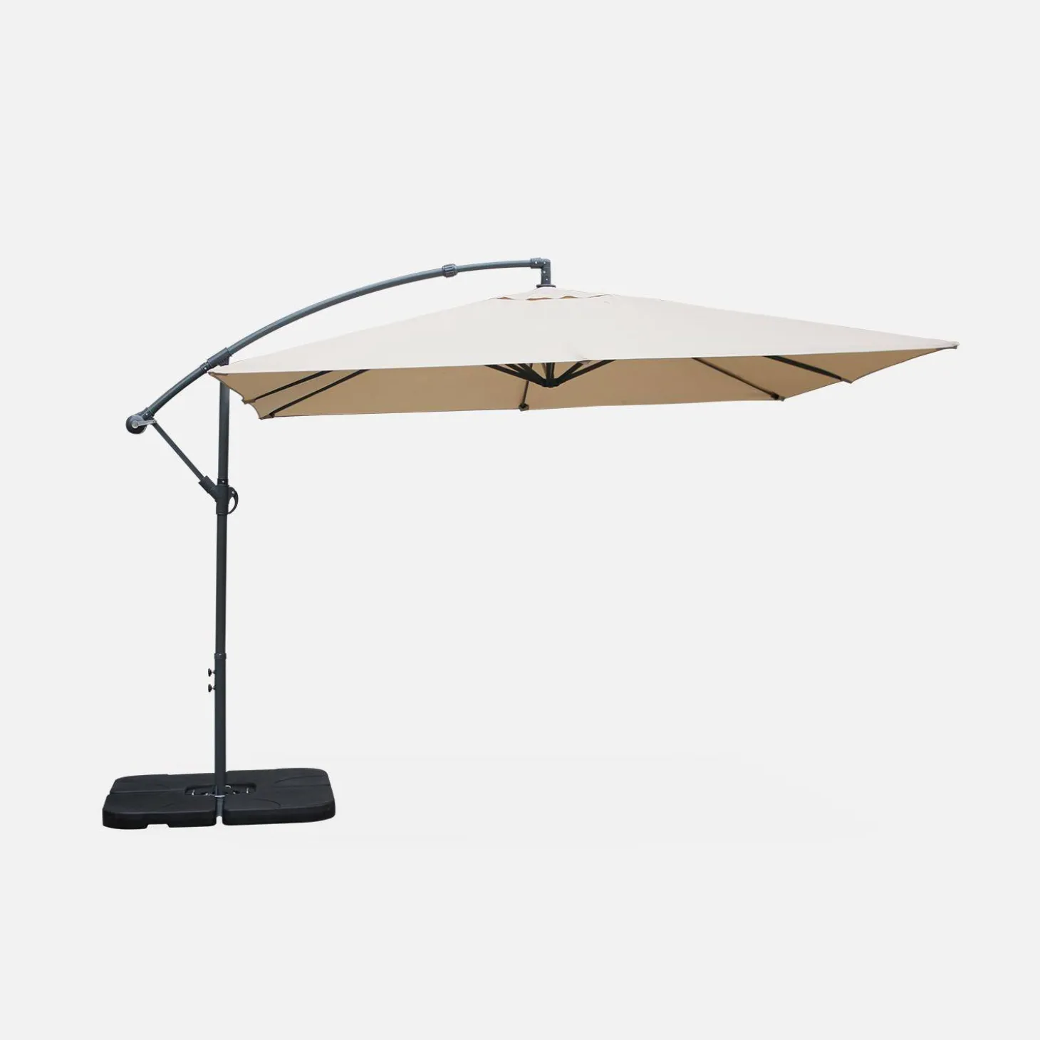Zweefparasol vierkant 3x3m