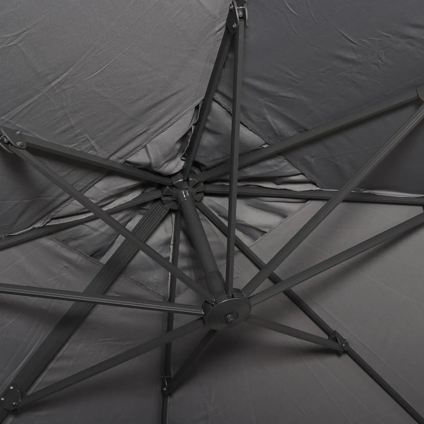 Zweefparasol, vierkant 3x3m