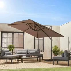 Zweefparasol, vierkant 3x3m