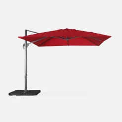 Zweefparasol, vierkant 3x3m