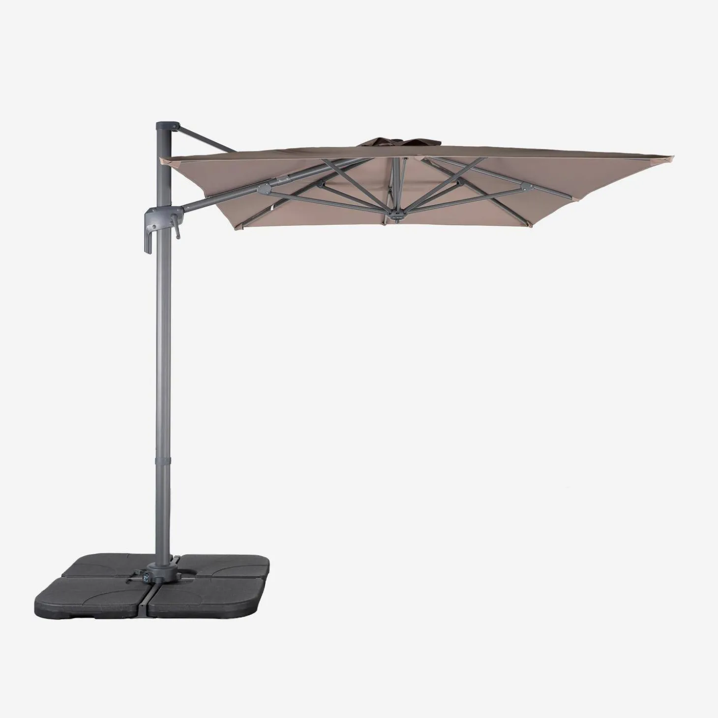 Zweefparasol 2x3m + 4 ballasttegels 50x50cm
