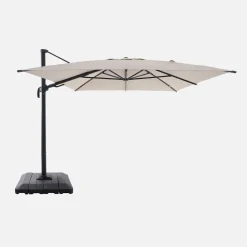 Zweefparasol 4x3m + hoes en ballasttegels
