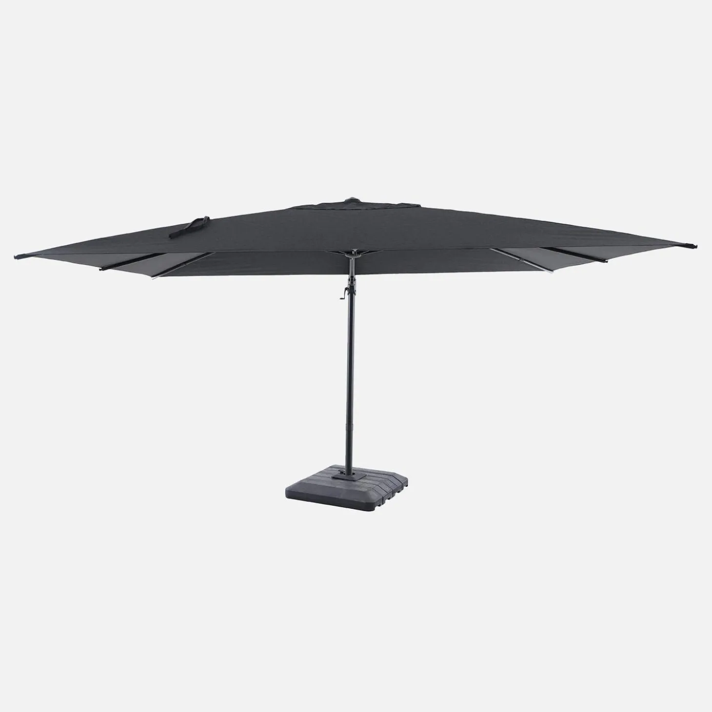 Zweefparasol 4x3m + hoes en ballasttegels